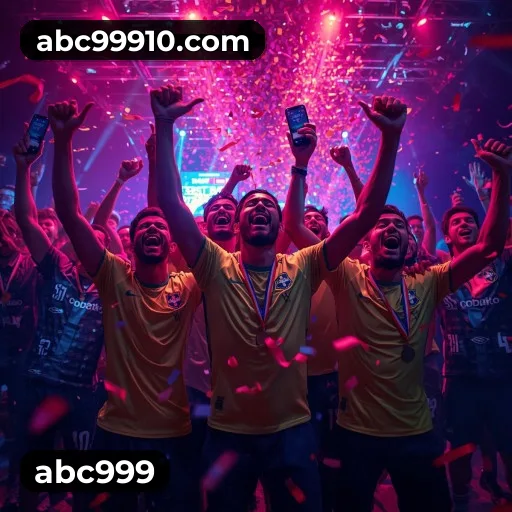 App abc999 para iOS e Android — interface mobile, login biométrico e PIX integrado